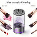 Electric Makeup Brush Cleaner Machine, 4100 RPM Make up Brush Cleaning with 1200 mAh Rechargeable Battery, Automatic Makeup Brush Cleaner with Mat For All Size Cosmetic Brushes and Sponges