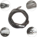 Desatascador de desagües con conector de taladro, cable de barrena de drenaje, serpiente de drenaje de 9,84 pies, taladro de plomería flexible, limpiador de tuberías para cocina, baño, inodoro y lavabo de ducha