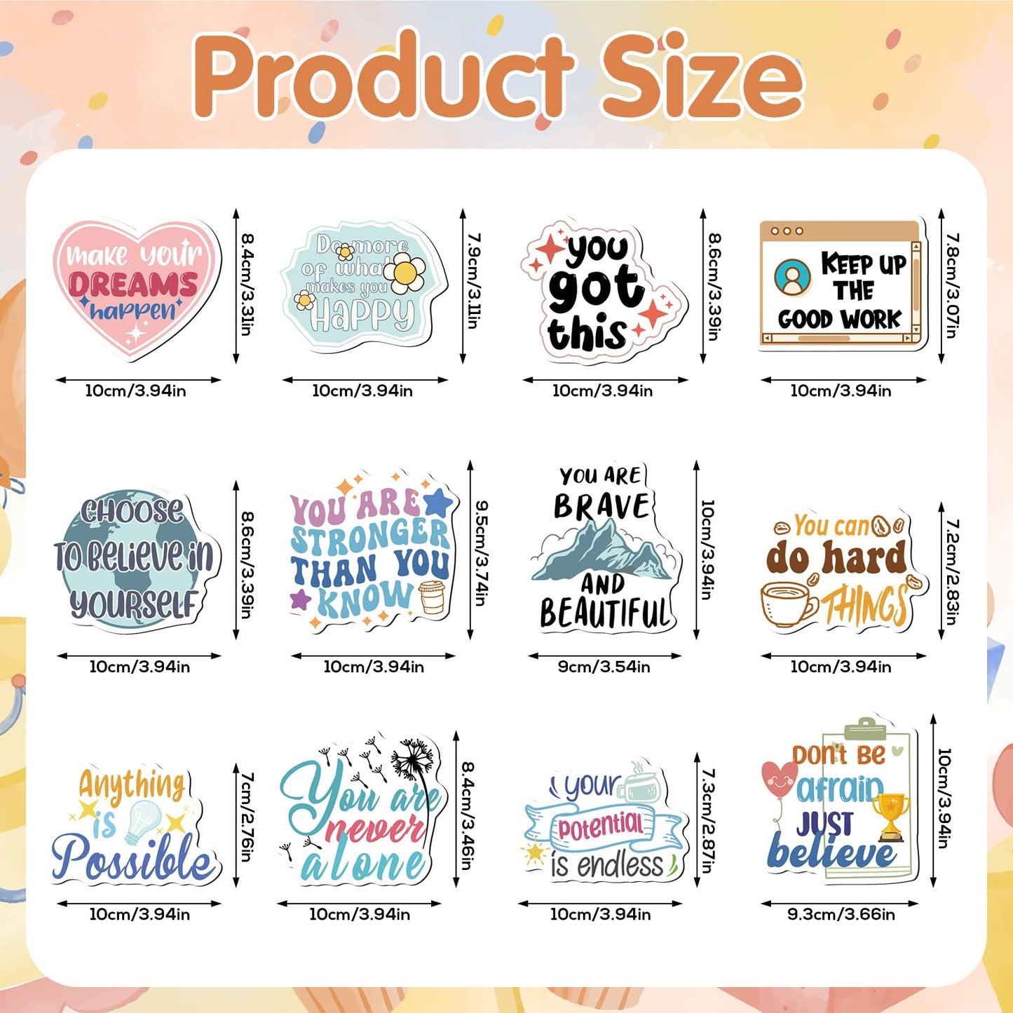 Aesthetic Inspirational Magnets for Fridge - 12PCS Cute Motivational Magnets for Refrigerator Positive Quotes Locker Magnets for Girls Boys Adults Mental Health Magnets for Home Kitchen Office Decor