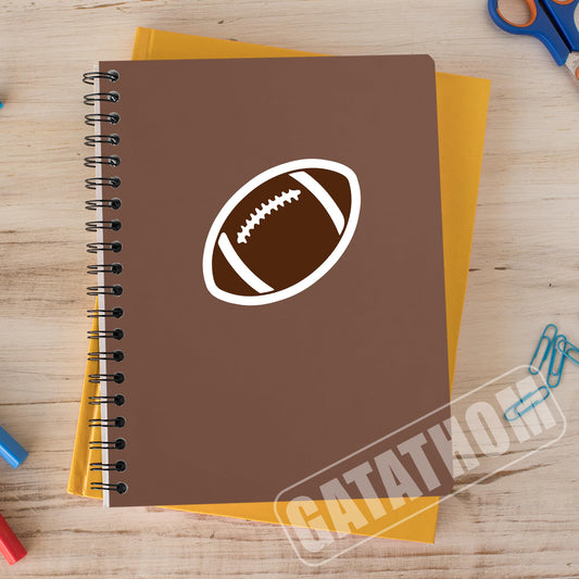 (3PCS) Football Sticker Football Decals Sport Stickers Waterproof Vinyl Decal for Book Laptop Tumbler Scrapbook Cup Water Bottle Phone, Football Gift for Football Player Football Fan, Size 3" x 2.7 "