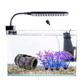 Faeshoo Décoration d'aquarium pour poissons Betta Accessoires de décoration pour aquarium, tonneau en étoile de mer x 1 pièce, plantes aquatiques x 4 pièces