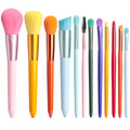 BS-MALL Makeup Brushes Colorful 12 Pcs Makeup Brush Set Foudation Concealer Blush Eyeshadow Brush