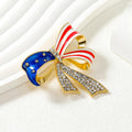 American Flag Pins 2024 American Flag Lapel Pins 2024 Crystal Flag Lapel Brooch Memorabilia Gift for 2024 United States Presidential Election