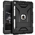 TIMISM iPad 9th Generation Case, iPad 8th/7th Generation Case, iPad 10.2 2021/2020/2019 Case with Kickstand, Heavy Duty Shockproof Hard Hybrid Three Layer Protective Cover, Black