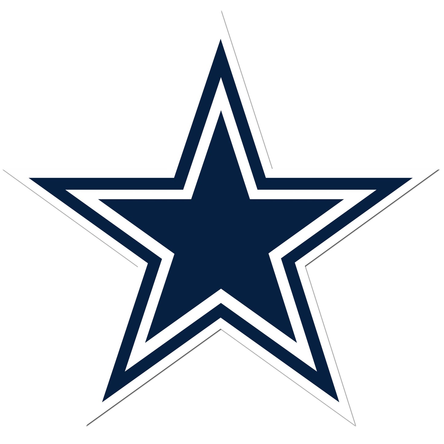 NFL Siskiyou Sports Fan Shop Dallas Cowboys Auto Decal 8 inch sheet Team Color