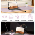 YSAGi Leather Desk Pad Protector, Office Desk Mat, Large Mouse Pad, Non-Slip PU Leather Desk Blotter, Laptop Desk Pad, Waterproof Desk Writing Pad for Office and Home (Grayish Lavender, 23.6" x 13.8")