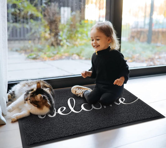 Tapis de bienvenue amusant EARTHALL, paillasson d'entrée pour entrée extérieure, paillasson d'entrée extérieur/intérieur, tapis d'entrée intérieur, décoration de porche extérieur 30"x17.5"