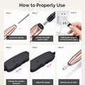 MelodySusie Electric Nail Drill Machine,PC120I Portable Electric Nail File Efile Set for Acrylic Gel Nails, Manicure Pedicure Tool with Nail Drill Bits Sanding Bands Dust Brush Gold