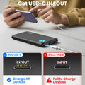 Chargeur portable INIU, batterie externe la plus fine 10000 mAh 5 V/3 A, batterie de charge haute vitesse USB C entrée/sortie, batterie externe pour téléphone compatible avec iPhone 16 15 14 13 12 Samsung S22 S21 Google iPad etc