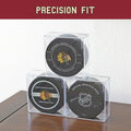 Display Zone Hockey Puck Case, Crystal Clear Puck Holder - Fits Official Size Hockey Puck