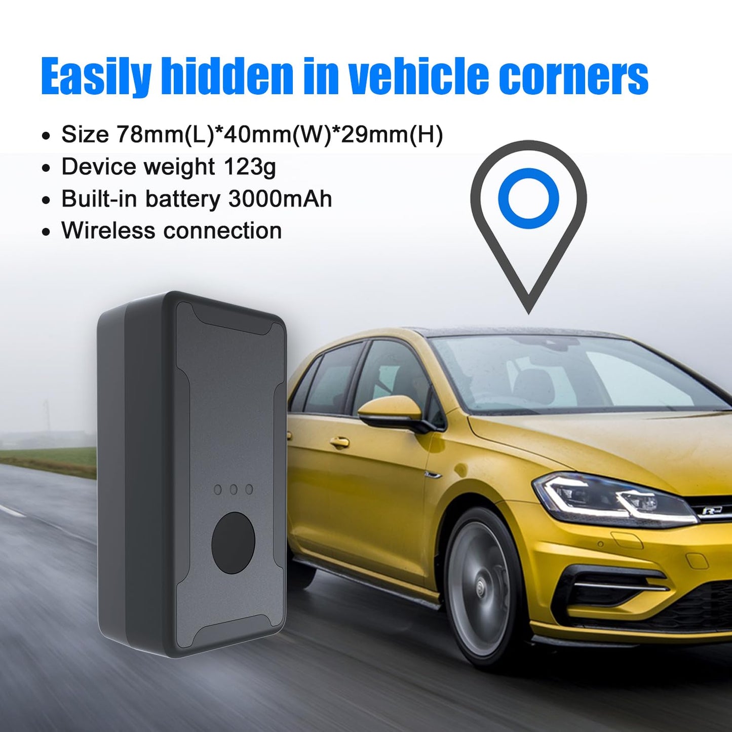 4G LTE GPS Tracker for Vehicles, Car, Kids, Dogs, Motorcycle,10S Instant Updates, Geo-fence,Remote Anti Theft ,Monthly Fee Required