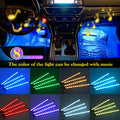 Bande lumineuse musicale multicolore Nilight 48 LED DC 5 V pour voiture, kit d'éclairage sous le tableau de bord avec fonction sonore active et télécommande sans fil, garantie de 2 ans, 4 lumières intérieures USB