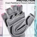 VINSGUIR Breathable Workout Gloves for Women, Weight Lifting Gloves for Gym, Cycling, Exercise, Fitness and Training, with Excellent Grip and Cushion Pads