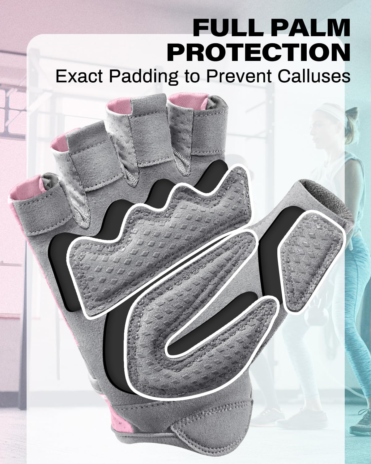 VINSGUIR Breathable Workout Gloves for Women, Weight Lifting Gloves for Gym, Cycling, Exercise, Fitness and Training, with Excellent Grip and Cushion Pads