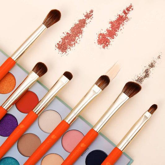 DUcare Makeup Brushes 9Pcs Deer Series Makeup Brush set with Bag Brush Kabuki Foundation Blending Powder Blush Concealers Eyeshadows Brushes