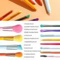 BS-MALL Makeup Brushes Colorful 12 Pcs Makeup Brush Set Foudation Concealer Blush Eyeshadow Brush