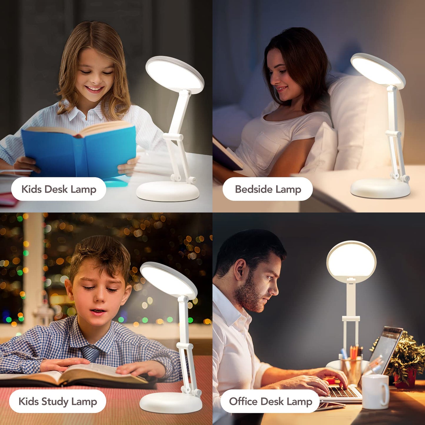 Battery Operated Lamp Rechargeable Lamp Foldable+Portable Light,9 Brightness Dimmable Cordless Lamp Rechargeable Light Wireless Lamp Mini Lamp,Cordless Lamps Rechargeable Cordless Table Lamp USB Light