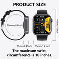 NEKOPA Military Smart Watch for Men Outdoor ip67 Waterproof 1.9" HD Touch Screen Tactical Fitness Activity Tracker and Smartwatch with Bluetooth Dail Calls Speaker