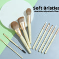 BYNDYLIEN Makeup Brush Set - 10PCS Makeup Brushes with Makeup Bag, Synthetic Goat Hairs Bristles and Wood Handle including Eyeshadow Brushes, Concealer, Eyeliner, Eyebrow Makeup Brush and Lip Brush