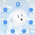 EIGHTREE Smart Plug, Smart Plugs That Work with Alexa & Google Home, Compatible with SmartThings, Smart Outlet with WiFi Remote Control and Timer Function, 2.4GHz Wi-Fi Only, 2Packs