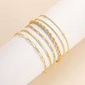 DEARMAY Gold Bracelets for Women 14K Real Gold Plated Jewelry Sets Stack Trendy Dainty Stackable Paperclip Rope Snake Box Figaro Chain Bracelets Pack Costume Fashion Filled Gifts for Womens