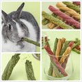 Flourithing 20 Pcs Teething Twist Guinea Pig Chews Guinea Pig Treats Rat Chew Toys Rabbit Chew Hamster Sticks Chinchilla Chew Sticks Guinea Pig Chew Toys