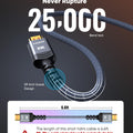 Highwings 8K 10K 4K HDMI Cable 48Gbps 6.6FT/2M, Certified Ultra High Speed HDMI Cable Braided Cord-4K@120Hz 8K@60Hz, DTS:X, HDCP 2.2 & 2.3, HDR 10 Compatible with Roku TV/PS5/HDTV/Blu-ray