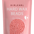 GIRLEARLE Perlas de cera dura, 1 lb de perlas de cera para depilación de pieles sensibles con fórmula de rosa, perfectas para todo el cuerpo, rostro, bikini brasileño y piernas en casa, recarga de cera para mujeres y hombres (rosa)