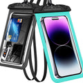 2 Pack Waterproof Phone Pouch, Waterproof Phone case with Lanyard Cell Phone Dry Bag for iPhone 16 15 14 13 12 Pro Max, Galaxy S24 S23 Ultra- Beach Cruise Ship Essentials