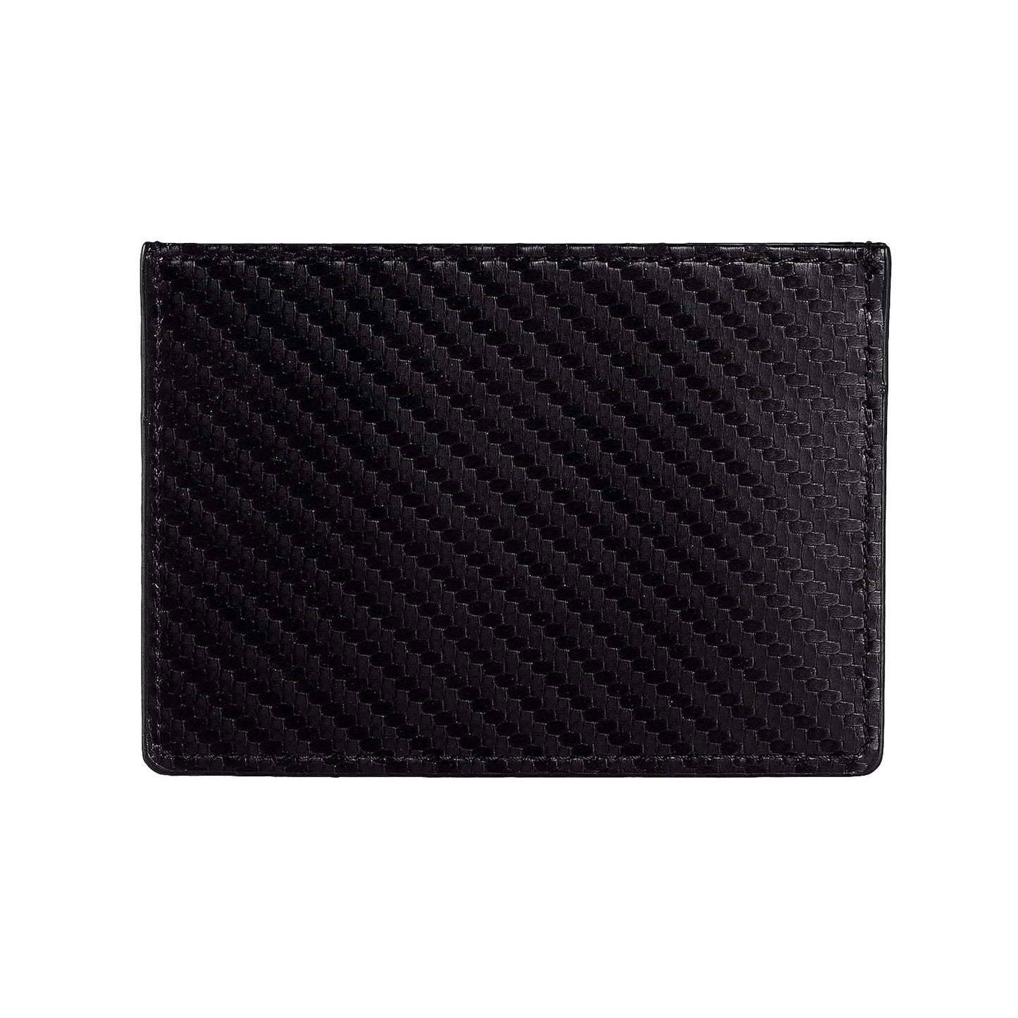 TIMSURE Credit Card Holder Wallet, RFID Blocking Leather Ultra Slim Wallet, Thin Minimalist Credit Card Case Card Protector, Front Pocket Wallets for Men, Women (Carbon Fiber Texture)