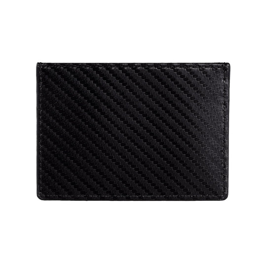 TIMSURE Credit Card Holder Wallet, RFID Blocking Leather Ultra Slim Wallet, Thin Minimalist Credit Card Case Card Protector, Front Pocket Wallets for Men, Women (Carbon Fiber Texture)