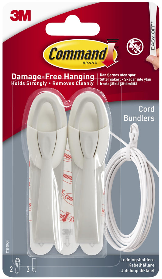 Command Cord Bundlers, Cord Organizer, 2-Bundlers (17304-ES)