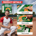 POVZCV Magnetic Baseball Lineup Board for Dugout, Double-Sided Baseball Dry Erase Coaching Broad with 30pcs Baseball Lineup Cards and Erasable Pen, Baseball Coaching Accessories