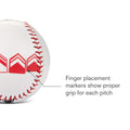 SKLZ Pitch Training Baseball with Finger Placement Markers, White, 1