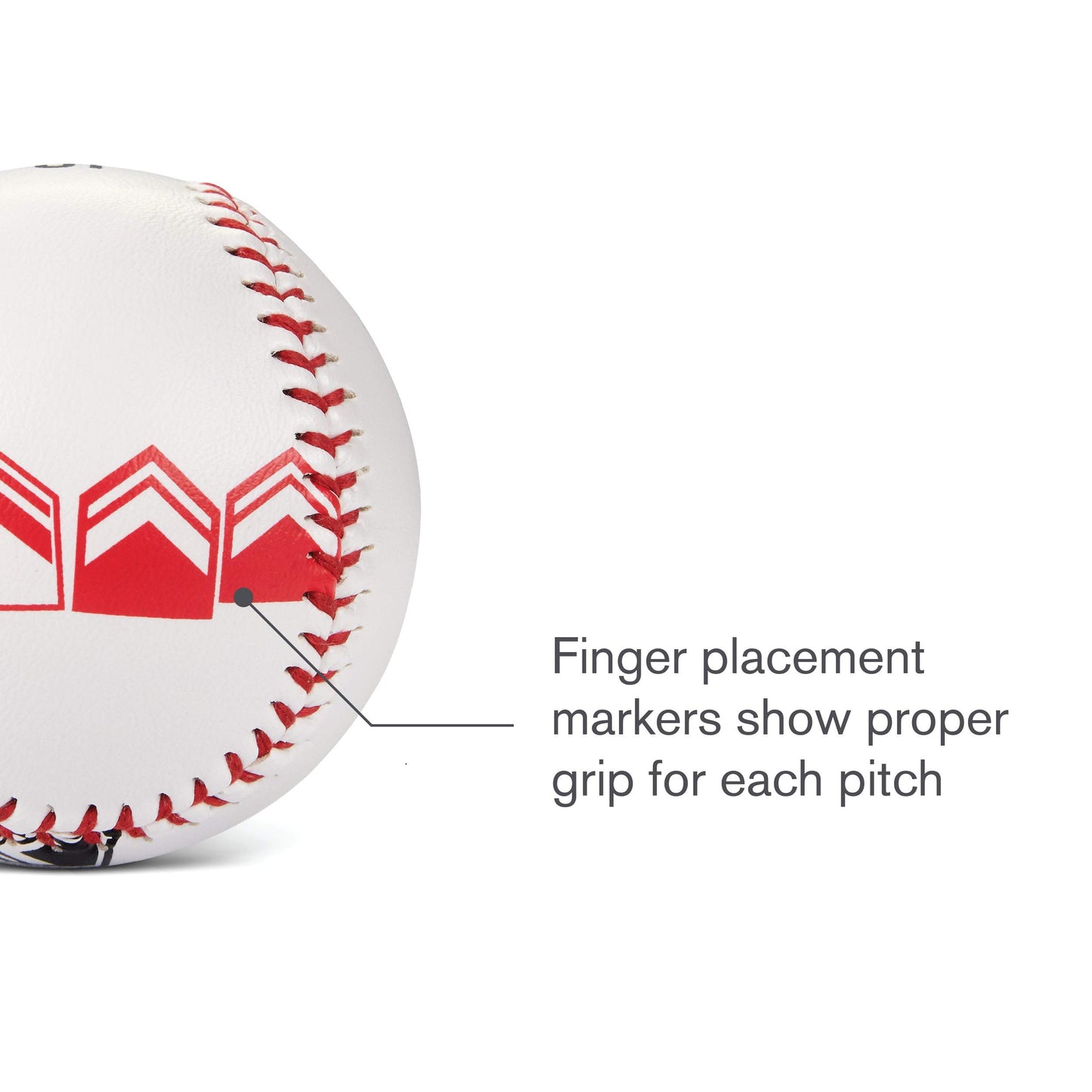 SKLZ Pitch Training Baseball with Finger Placement Markers, White, 1