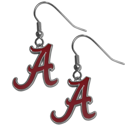 Pendientes colgantes de mujer Alabama Crimson Tide de Siskiyou Sports de la NCAA, talla única, color del equipo