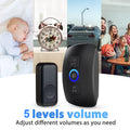 KERUI Wireless Doorbell Door Bell Chime 5 Volume Levels 60 Chimes Door Bells 1000ft Long Range Doorbell Kit with LED Flashing