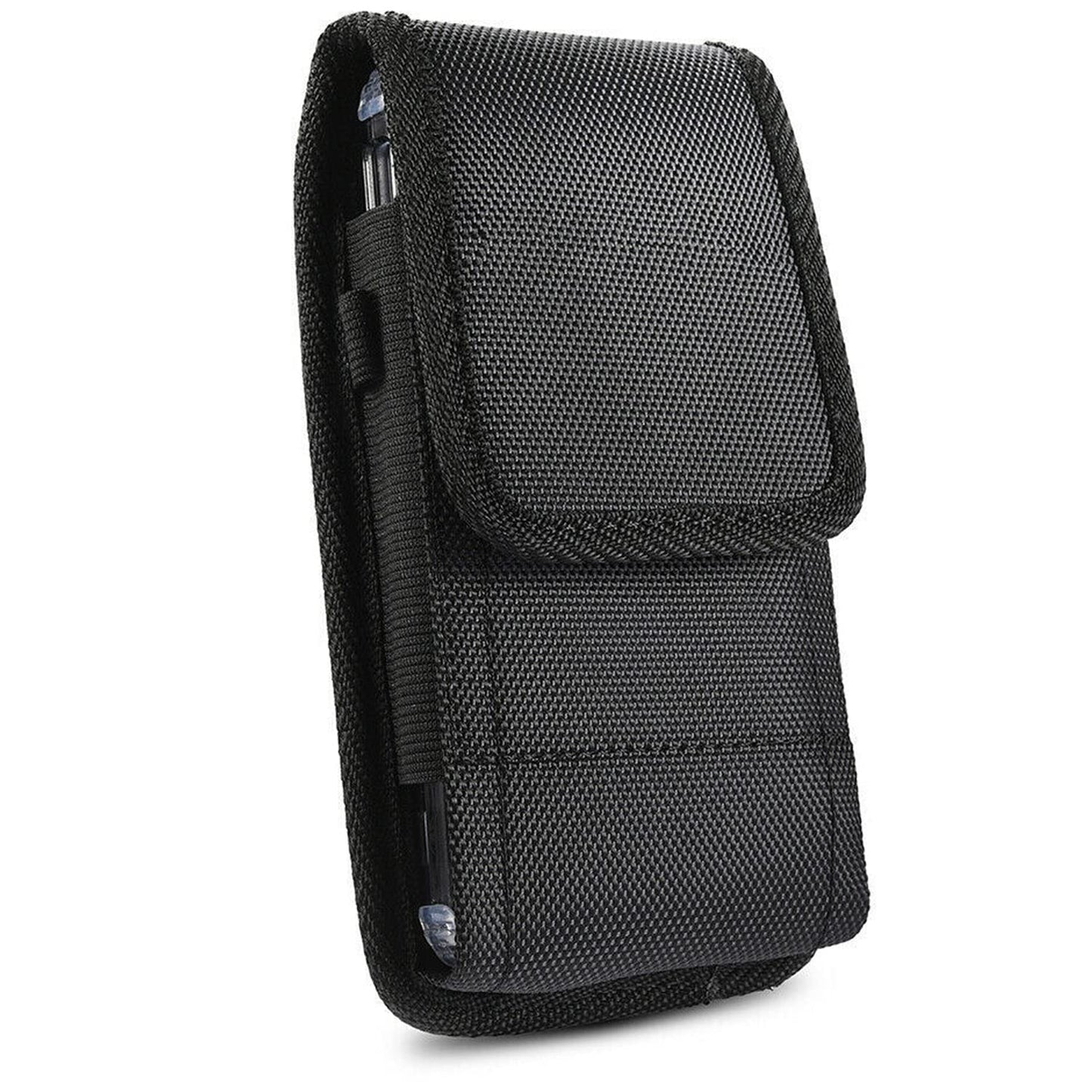 Funda para teléfono móvil con clip táctico y trabilla para cinturón compatible con iPhone 13 Max 12 Pro Max 14 Max 14 Max Plus Samsung Galaxy S23 Ultra S22 Plus S21 FE S20 Note 20 (grande, 5,7 a 6,3 pulgadas)