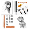 YunQiDeer Drawing Pencils, Art Supplies Sketch Pencils Kit for Kids Adults, Professional Charcoal Sketching Graphite Art Pencils Set