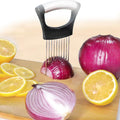 JAYVAR Onion Holder for Slicing, Lemon Slicer Onion Cutter for Slicing, Vegetable Cutter for Potato and Tomato, Avocados, Eggs, Food Slicer Assistant Tool for Slicing Fruit Lemon and Meat