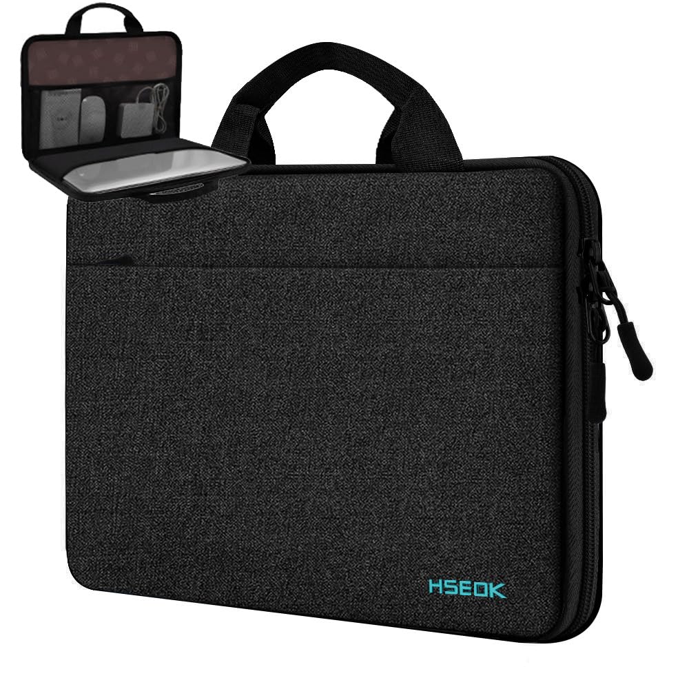 Laptop Sleeve 13-14 Inch Case Briefcase Compatible with MacBook Pro 14 inch 2021 M1 Pro/M1 Max A2442 and All Model of 13.3 Inch MacBook Air/Pro, XPS 13, Most Popular 13"-13.5" Notebooks,B04K01