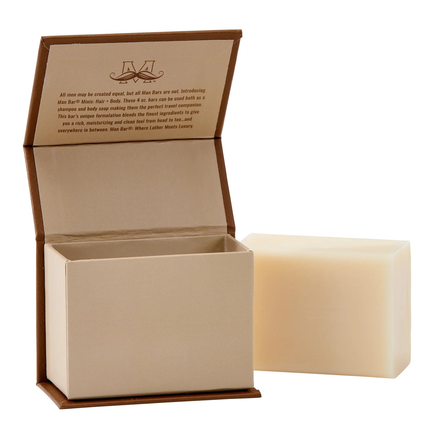 San Francisco Soap Hair and Body Mini-Bar 4oz (Cedar and Sandalwood) - No Harmful Chemicals - Good for All Skin Types - Made in the USA