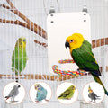 7‘’ Bird Mirror Coolrunner Mirror for Bird Cage Bird Mirror for Parakeets Cage Cockatiels Conures Cage Bird Parrot Mirror with Rope Parrot