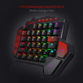 Redragon K585 DITI Wired One-Handed RGB Mechanical Gaming Keyboard, 42 Keys Type-C Professional Gaming Keypad w/Upgraded Hot-Swappable Socket, 7 Onboard Macro Keys & Detachable Wrist Rest