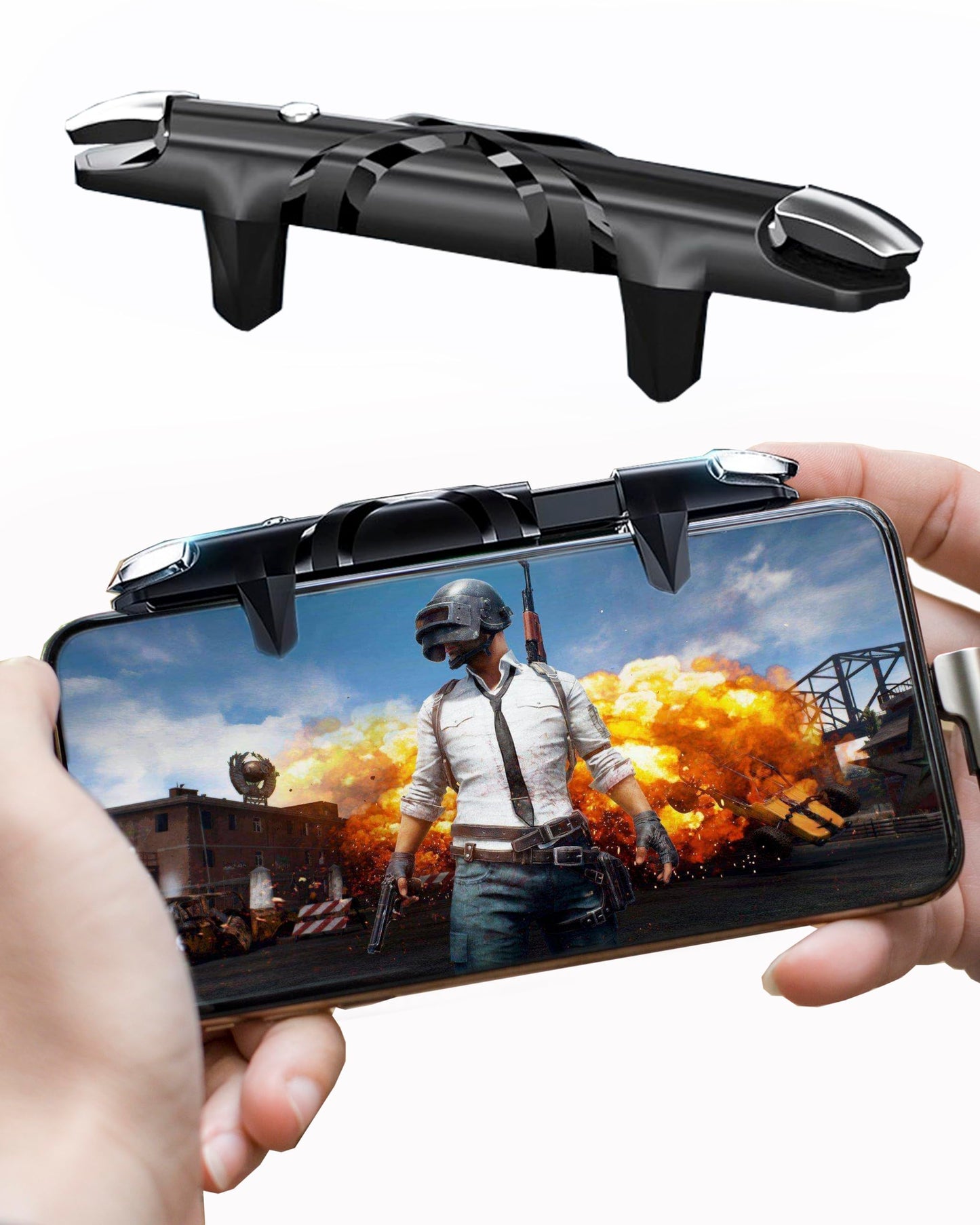 Controlador de teléfono móvil ACEDAYS para Android y iPhone, controlador de juego compatible con PUBG Mobile/Knives Out/Call of Duty Mobile, disparadores de teléfono para juegos con disparo y puntería sensibles