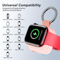 HUOTO Portable Wireless Charger for Apple Watch Accessories,for Apple Watch Series 10/9/8/UItra 2/UItra/7/6/5/4/3/2/SE,Compact Magnetic iWatch Charger 1200mAh Power Bank Keychain Travel Style Gift