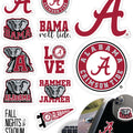 Alabama Crimson Tide Stickers and Decals (14 Pieces) Large, Medium and Small Size Sticker Bundle for Car Window Water Bottle Phone Roll Tide Gift for Men and Women Football Fans (Alabama Crimson Tide)