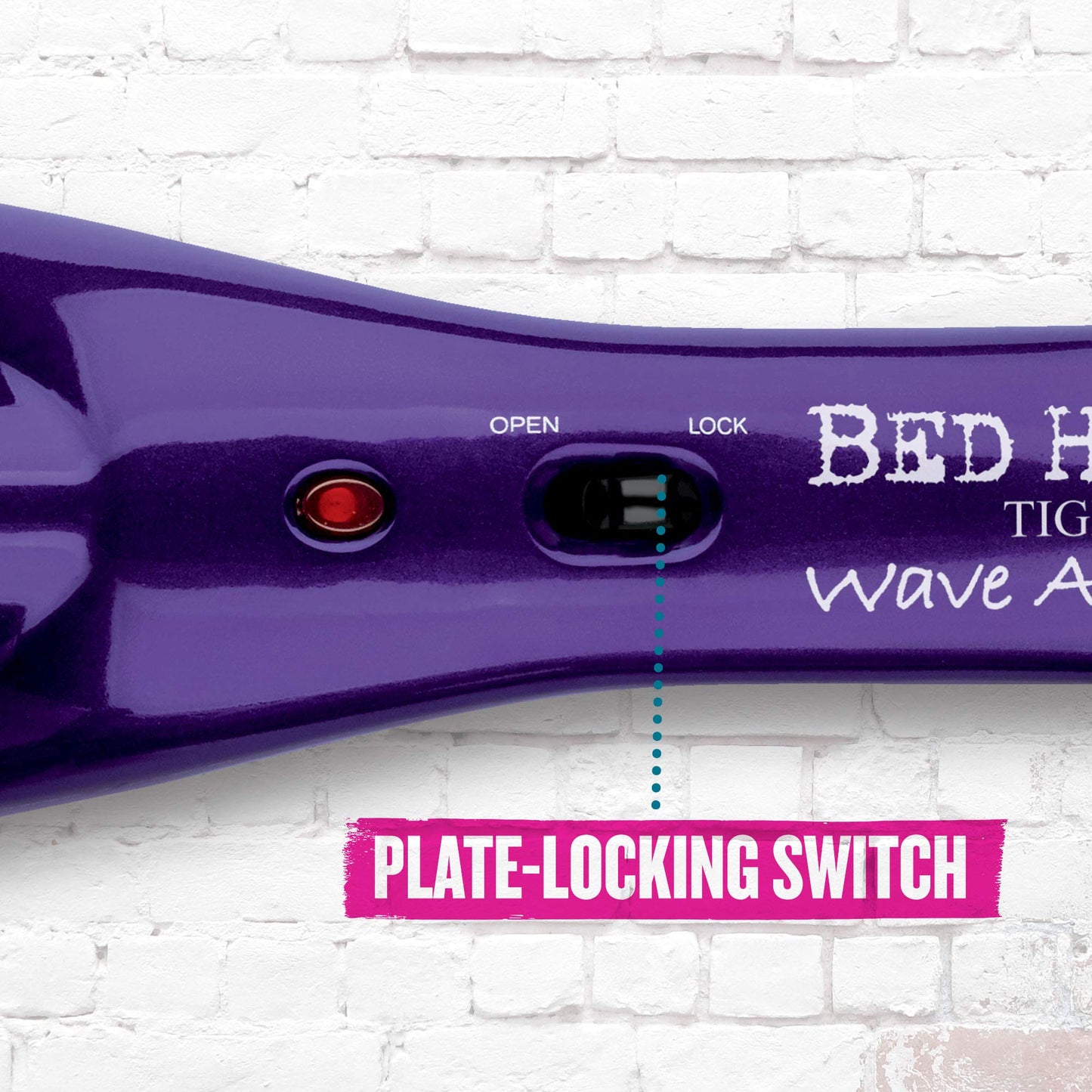 Bed Head Wave Artist Deep Waver | Combat Frizz, Get Long Lasting Results, & Add Massive Shine for Beachy Waves | With Tourmaline Ceramic Technology (Purple)