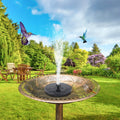 Pompe de fontaine solaire pour bain d'oiseaux Mademax 1 W, fontaine solaire avec 6 buses, pompe de fontaine à eau flottante autonome à énergie solaire pour bain d'oiseaux, jardin, étang, piscine, extérieur