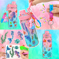 7july Decorate Your Own Water Bottle Kits for Girls Age 4-6-8-10 (Stainless Steel),Mermaid Themed Painting Crafts,Fun Arts and Crafts Gifts Toys for Girls Birthday Christmas